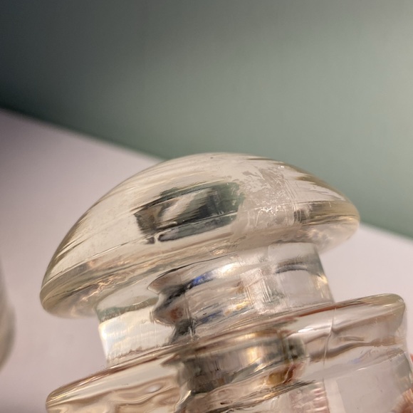 Vintage PYREX Clear Glass Electric Wire Insulators Set of 3 - Picture 9 of 9